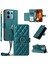 Xiaomi Poco X6 5G-Redmi Not 13 Pro 5G Crossbody Halka Toka Cüzdan Eşkenar Dörtgen Mobil Kapak-Yeşil (Yurt Dışından) 1