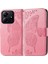 Xiaomi Redmi Note 14 5G Kılıf Pu Deri Cüzdan Telefon Kapağı Desenli-Pembe (Yurt Dışından) 1