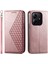 Xiaomi Redmi Note 14 5G-14 4G Kılıf Buzağı Dokusu Pu Deri Telefon Kapağı Cüzdan-Gül Altın Için (Yurt Dışından) 1
