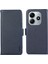 Xiaomi Redmi Note 14 4G Kılıf Litchi Doku Deri Rfıd Engelleme Telefon Kapağı-Mavi Için (Yurt Dışından) 1