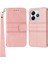 Xiaomi Redmi Note 14 5G Kılıf Cüzdan Skin-Touch Deri Baskılı Telefon Kapağı-Pembe (Yurt Dışından) 1