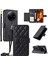 Xiaomi Redmi A3X 4G-Redmi A3 4G-Poco C61 4G Cüzdan Eşkenar Dörtgen Mobil Kapak-Siyah Için Crossbody (Yurt Dışından) 1