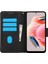 Xiaomi Poco C75 4G-Redmi 14R 5G-14C 4G Kılıf Çiçek Deri Cüzdan Telefon Kapağı El Kayışı Ile-Siyah (Yurt Dışından) 3