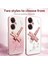Xiaomi Redmi 13C 5G-13R 5G-Poco M6 5G Dragonfly Tpu Çiçekler Glitter Telefon Kapağı-Pembe (Yurt Dışından) 3