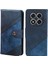 Xiaomi Redmi Note 14 Pro 5G Kılıf Ekleme Doku Deri Telefon Kapağı Görüntüleme Standı-Koyu Mavi Için (Yurt Dışından) 1