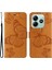 Xiaomi Redmi Note 14 5G Kılıf Deri Telefon Kapağı-Sarı (Yurt Dışından) 1