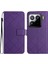 Xiaomi 15 Pro Için Baskı Pu Deri Flip Folyo Kapak-Koyu Mor (Yurt Dışından) 1