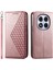 Xiaomi Redmi Note 14 Pro 5G Kılıf Buzağı Dokulu Pu Deri Telefon Kılıfı, Cüzdan-Gül Altın (Yurt Dışından) 1