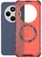 Xiaomi Poco C75 4G-Redmi 14R 5G-14C 4G Kılıf Magsafe Petek Tasarımı İle Uyumlu Tpu + Pc Telefon Kapağı-Kırmızı (Yurt Dışından) 3
