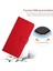 Xiaomi 15 Pro Baskı Pu Deri Flip Folyo Kapak-Kırmızı (Yurt Dışından) 5