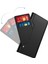 Xiaomi Redmi Note 14 Pro 5G Kılıf Pu Deri Telefon Kapak Kart Tutucu Ayna-Siyah (Yurt Dışından) 5