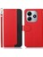 Xiaomi Redmi Note 14 4G Kılıf Rfıd Engelleme Cüzdan Pu Deri Telefon Kapağı-Kırmızı (Yurt Dışından) 1