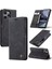 Xiaomi Redmi Için Not 12R 5G-Xiaomi Poco M6 Pro 5G-Xiaomi Redmi 12 4G Kılıf Caseme 013 Serisi Kart Tutucu Deri Telefon Kapağı-Siyah (Yurt Dışından) 1