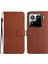 Xiaomi 15 Künye Pu Deri Flip Folyo Kapak-Kahverengi Için (Yurt Dışından) 1