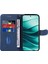 Xiaomi Redmi Için Not 14 Pro 5G-14 Pro+ 5G Kılıf Cüzdan Deri Telefon Kapağı Kavisli Çizgi Bilek Kayışı-Mavi (Yurt Dışından) 2