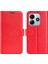 Xiaomi Redmi Note 14 5G-14 4G Cüzdan Kılıf Crazy Horse Dokulu Deri Telefon Kapağı-Kırmızı (Yurt Dışından) 1