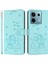 Xiaomi Redmi Note 13 5G-Note 13 5G (Çin) Kılıf Askılı Kediler Baskı Deri Cüzdan Telefon Kapağı-Yeşil (Yurt Dışından) 1