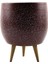 Bordo Granit Toprak Saksı 3 Ayaklı - 19 cm 1