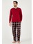 Ekoseli Pamuklu Regular Fit Uzun Kollu Pijama Takımı Erkek PİJAMA TAKIMI 60961005 6