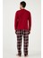 Ekoseli Pamuklu Regular Fit Uzun Kollu Pijama Takımı Erkek PİJAMA TAKIMI 60961005 7