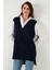 Modest Standart Fit Gömlek Yaka Tesettür Triko Tunik Bayan TUNİK 4612148 3