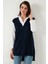 Modest Standart Fit Gömlek Yaka Tesettür Triko Tunik Bayan TUNİK 4612148 5