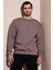 Regular Fit Bisiklet Yaka Pamuklu İçi Tüylü Yumuşak Şardonlu Sweat Erkek SWEAT 5905255 1