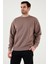 Regular Fit Bisiklet Yaka Pamuklu İçi Tüylü Yumuşak Şardonlu Sweat Erkek SWEAT 5905255 4