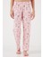 Desenli Regular Fit Apaş Yaka Beli Lastikli Bol Paça Pijama Takımı Bayan PİJAMA TAKIMI 65714300 6