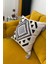 Gri Home Punch Nakışlı Kırlent Kılıfı 2