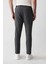 Erkek Gri 360 Derece Esnek Yan Beli Lastikli Takım Elbise Pantolonu A32Y3251 5