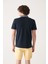 Erkek Lacivert %100 Pamuk Polo Yaka T-Shirt A31Y1166 4