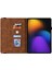 Xiaomi Pad 7 Pro / Pad 7 Kılıf Için Çiçek Baskı Pu Deri Tablet Kılıfı, Kart Yuvalı-Kahverengi (Yurt Dışından) 2