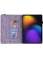 Xiaomi Pad 7 Pro / Pad 7 Kılıf Için Çiçek Baskı Pu Deri Tablet Kapağı, Kart Yuvaları Ile-Mor (Yurt Dışından) 2