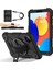 Xiaomi Redmi Pad Se 4g 8.7 Inç Kılıf Silikon+Pc Tablet Kapağı Kullanışlı Askı-Siyah/siyah Için (Yurt Dışından) 1