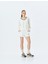 Çizgili Modal Karışımlı Oversize V Yaka Spor Sweatshirt 1