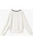 Çizgili Modal Karışımlı Oversize V Yaka Spor Sweatshirt 4