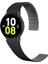 Samsung Galaxy Watch 5 44 mm İçin Uyumlu Kayış Kordonu KRD-111 20MM Çizgili Desenli Silikon Kordon 1
