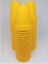 Katı Plastik Sukulent Saksısı 15 Adet Sarı (5.5 cm) 3