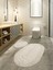 Tafting 2'li Banyo Paspasi Halisi Pelus Hall Klozet Takimi Ebatlar 50.60 - 60.100 2