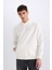 Boxy Fit Kapüşonlu Sırt Baskılı Sweatshirt D8021AX25SP 5
