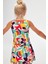 Cutouts Foliage Kız Çocuk Desenli Kolsuz Elbise 2