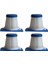 Philips FC6230/FC6231/FC6232/FC6233/FC6331 Elektrikli Süpürge Yedek Parçaları Ev Temizliği Için 4 Adet Hepa Filtre (Yurt Dışından) 1