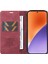 Xiaomi 15 Kılıf Deri Cilt-Dokunmatik Telefon Kapağı Için Manyetik Otomatik Emilmiş-Şarap Kırmızısı (Yurt Dışından) 2