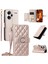 Xiaomi Redmi Için Not 13 Pro + 5g Crossbody Halka Toka Cüzdan Eşkenar Dörtgen Mobil Kapak-Gül Altın (Yurt Dışından) 1