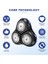 Tıraş Makinesi Başlığı, RQ1150 RQ1150X RQ1131 RQ1141 RQ1145 RQ1151 RQ1155 RQ1160 RQ1160X RQ1170 Için Yedek Tıraş Makinesi, Siyah ve Mavi (Yurt Dışından) 5