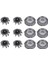 Tıraş Makinesi, 6 Paket SH50 Yedek Başlıklar Serisi 5000 Tıraş Makineleri Için, S5000 S5420 S5380 S5351 Çok Hassas Bıçaklar, Gümüş (Yurt Dışından) 1