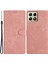 Xiaomi 14T Kılıf Için Kart Pıhtıları Cilt Dokunuşu Pu Deri Telefon Kılıfı Stand-Pembe (Yurt Dışından) 1