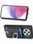 Manyetik Telefon Kılıfı Xiaomi Redmi Için 14C 4G/14R 5g/poco C75 4g Pu Deri Arka Kapak ile Kart Tutucu Halka Standı-Siyah (Yurt Dışından) 2
