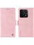 Xiaomi 14T Kılıf Yan Toka Pu Deri Telefon Kapağı Litchi Doku-Pembe Için (Yurt Dışından) 1